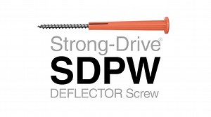 The Strong-Drive® SDPW Deflector screw line of fasteners is designed to connect non-load-bearing, full-height partition wall top plates to trusses or joists while allowing for vertical movement. Not only does single-screw installation make the SDPW Deflector screw an efficient fastener, but the polymer sleeve also allows for sliding during deflection, eliminating costly callbacks often associated with squeaks from metal-on-metal connections between walls, top plates and joists. Follow the step-b