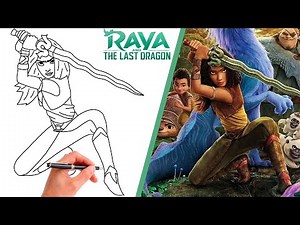 How To Draw RAYA - FROM RAYA AND THE LAST DRAGON // Step-By-Step