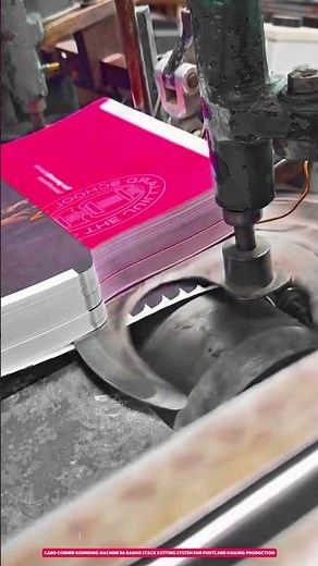 Card Corner Rounding Machine R6 Radius Stack Cutting System for Postcard Mailing Production