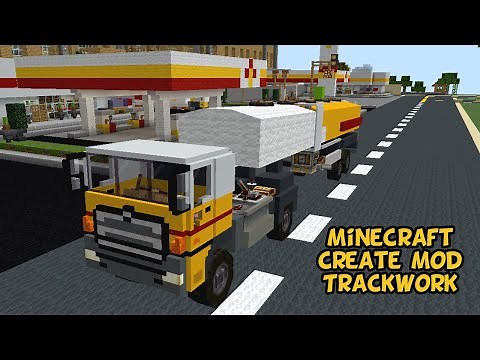 Minecraft : Build Working Tanker Truck Using Create Mod & Trackwork