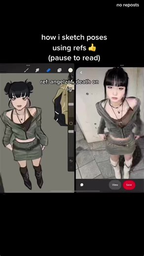 How to Sketch Poses Using References | Art Tutorial