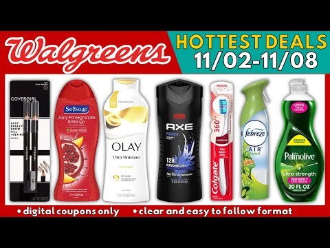 💁🏻‍♀️ WALGREENS Hot Deals This Week 11/02-11/08 | Digital Coupons Only! #couponing