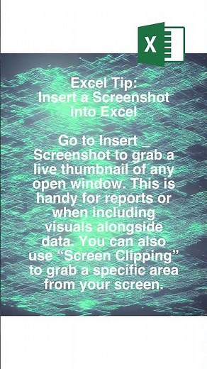Add Screenshots Directly in Excel! #excel #tips
