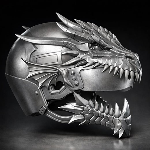 Dragon Head Helmet STL File – Fantasy Armor for 3D Printing - Etsy