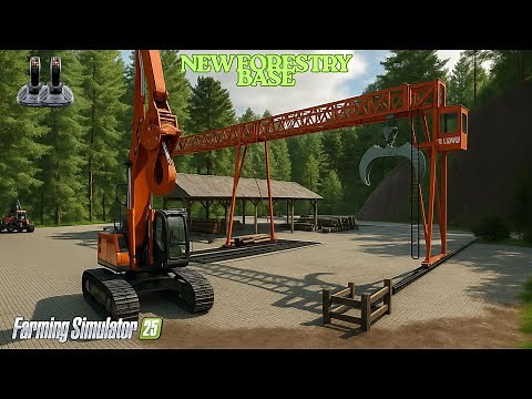 FS25 Building a SAWMILL in the MOUNTAINS! | Farming Simulator 25 Forestry Build!