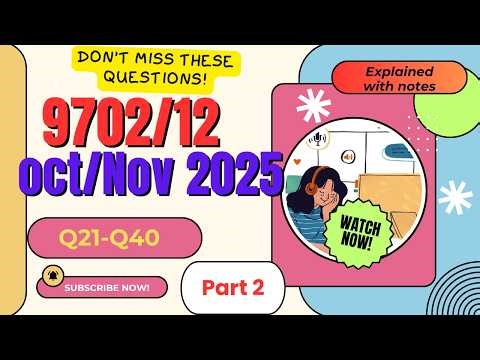 9702/12 CIE Physics Paper 1 Solved 🔥 | MCQs Explained Step-by-Step | Score A Easily* PART 2