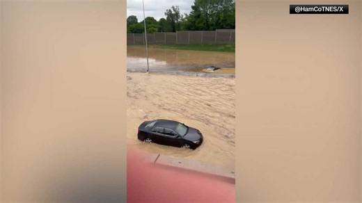 Parents and child killed when tree falls on their car as heavy rain and flooding hit Tennessee