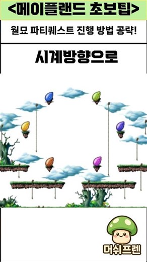메랜 월묘 떡 퀘스트 씨앗 순서 및 공략 알려드림! #메랜 #메랜꿀팁 #메랜공략 #메랜월묘퀘 #메이플랜드 #머쉬프렌