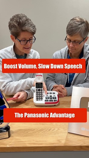 1.4K views | Never miss a word again! The Panasonic Cordless Amplified Telephone makes conversations clear and easy. With features like amplified volume (up to 40dB!), Slow Talk, and noise reduction, you'll understand every word, every time. | Adaptive Equipment & Caregiving Corner | Facebook