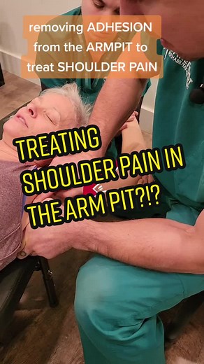 Treating Shoulder Pain: Removing Adhesion from the Armpit