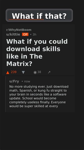 What if you could download skills like in The Matrix? #skills