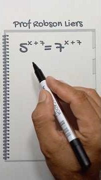 An exponential equation that looks difficult, but isn't!