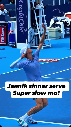 Hany Saad | CHICAGO TENNIS COACH🎾 on Instagram: "Jannik Sinner’s serve super slow mo! 🔥 The serve biomechanics could be really complicated if you’re trying to figure it out on your own, not only that but also you’ll be building bad habits that are hard to break in the future! I just launched the “ SERVE WITH CONFIDENCE “ program that will get you to serve with more confidence, consistency and power! Comment or Dm me “ Serve “ and we’ll see if you qualify. Follow for more! @tenniswithhany #tenn