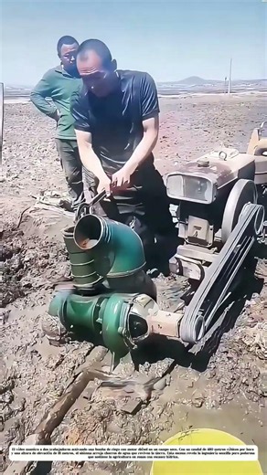 La fuerza del agua desatada: Cómo un motor de 480 m³/h transforma tierras áridas en campos fértiles