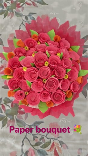 learn paper bouquet 💐 #artand craft