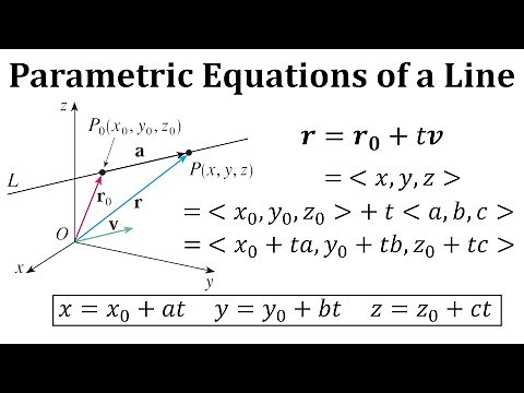 Parametric Equations of a Line
