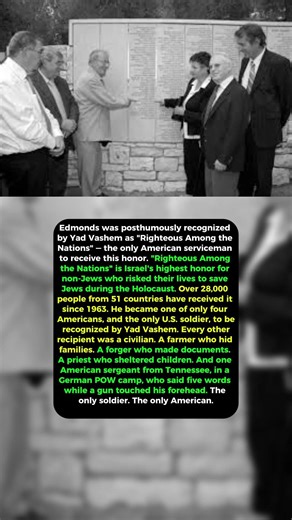 Why Roddie Edmonds is the Only American Soldier Honored by Israel #history #ww2