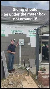 How Install Siding Behind a Meter or Utility Box #homeexterior #siding contractor #siding