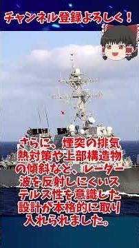 【一分でわかる軍事解説】アーレイ・バーク級駆逐艦【ゆっくり解説】 #ゆっくり#Shorts