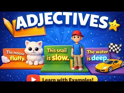 What is an adjective? Easy Explanation With Examples #english #grammar #englishtips #englishlearning