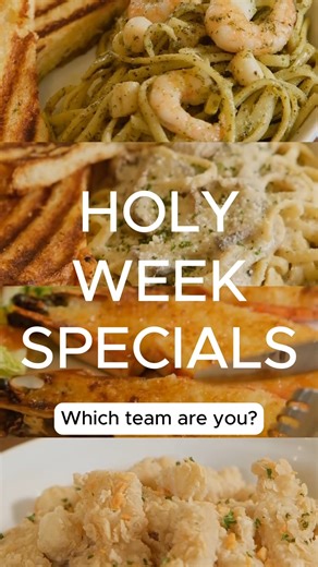 We’ve got great options for you this Holy Week! What team are you on? 🍝 Team Pesto or Team White Sauce? 🦐 Team Prawn or Calamari? Enjoy our guilt-free Holy Week specials at Conti’s stores nationwide. #Lent #GoodFood #Contis #ContisPH | Conti's Bakeshop & Restaurant