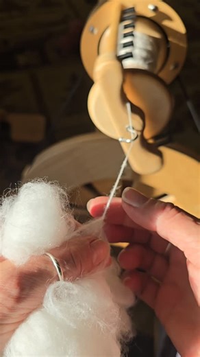 15 reactions | Back to my wheel today #yarn #angora #angorarabbit #yarnaddict #friendlyfur #rabbits #fiberfarm #yarnfrombunnies #rabbit #angorayarn #spinolutionecho #spinolution | Tail Spin Farm | Facebook