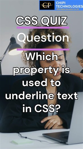 Most Asked CSS Interview Question Underline Text | Web Development | ChiPi Technologies