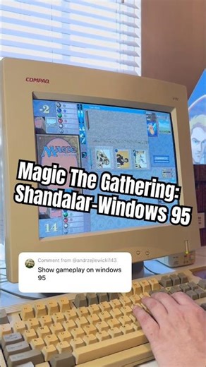 Playing Magic The Gathering: Shandalar original version, Microprose 1997 for Windows 95 #mtg