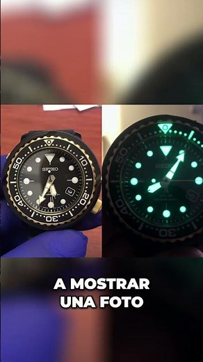 Gold Bezel Watch with Superluminova and 120 Clicks!