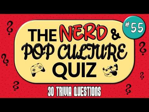 The Nerd & Pop Culture Quiz #55 | Kill Bill, JoJo‘s, Super Mario Galaxy & Co. | 30 Trivia Questions