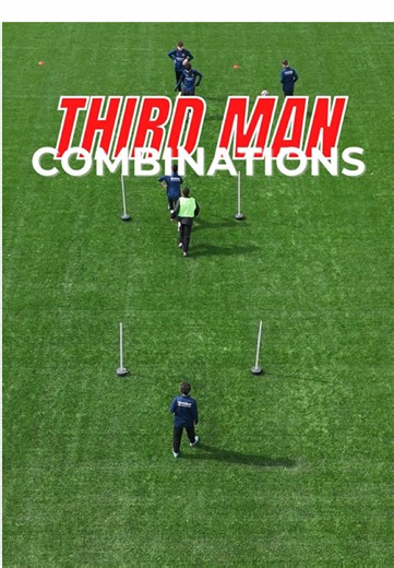 Third Man Run Combinations in Soccer Training