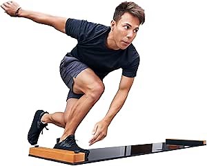 Brrrn Adjustable Slide Board: Low-Impact Cardio + Fitness, Cross-Training For At-Home Exercise & Gyms, Great For Hockey, Golf, Ski, Physical Therapy, Pickleball, Running, Baseball & More