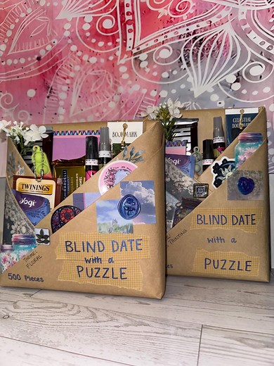 Blind Date With a Puzzle Box, Mystery Jigsaw Puzzle Gift for Adults, Date Night, 500 to 1000 Piece Puzzle Surprise, Cozy Unique Gift - Etsy