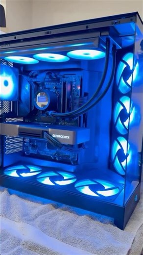 Nzxt H9 Flow Build #gaming #pcbuild #shorts
