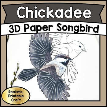 Chickadee: Spring Bird Decoration Ideas Bird Crafts for Kids, Printable Crafts