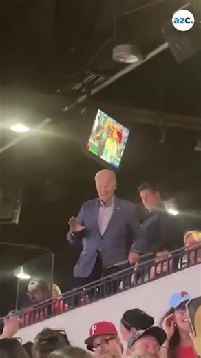 Joe Biden surprises baseball fans with appearance at Phillies game