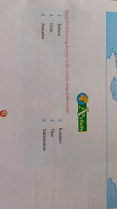 Mark the following deserts on the outline map of the world:Sa... | Filo