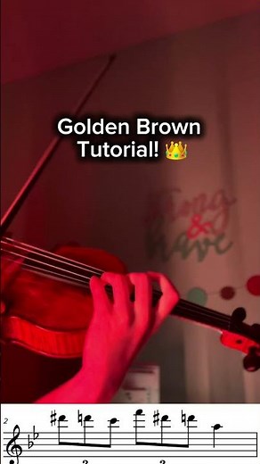 Golden Brown (The Stranglers) Violin tutorial