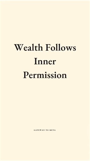 Hardik | Life Guide on Instagram: "Wealth doesn’t come from external validation. It comes from inner permission. Wealth responds when your inner world stops asking, “Am I allowed?” Save this for moments you feel hesitate about receiving more. DM “Wealth” to remove inner limits and step into your wealthy identity through 1:1 support. . . . #innerpermission #wealthidentity #alignedwealth #receivingenergy #wealthconsciousness #wealthactivation #moneymanifestation #wealthalignment #nervoussystemweal