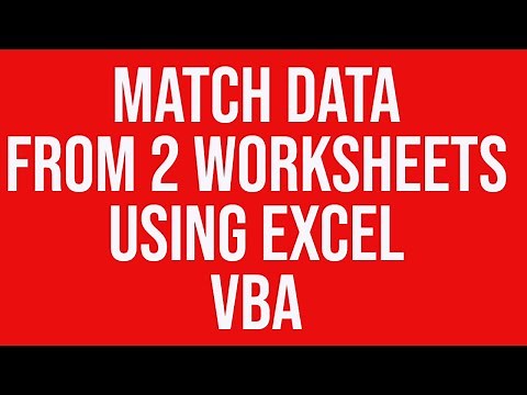 How do I match data from 2 worksheets and highlight the differences using MS-Excel VBA?