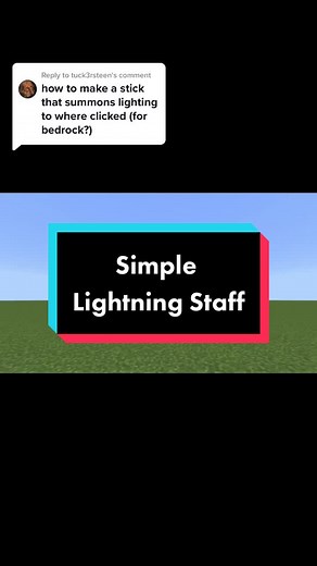 Cara Membuat Staff Petir di Minecraft Bedrock