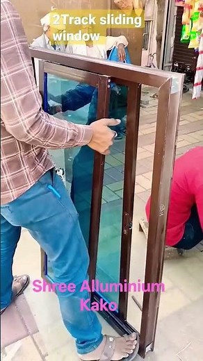 2 Track Window Powder Coating Sliding #upvcprofile 🎯 Shree Alluminium