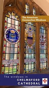 While Chelmsford Cathedral has many clear windows contributing to its unqiue light and airy feel, it also has many beautiful stained glass windows to be admired. Here are a few to take a closer look at: 1.The American Connection Windows - these were created to commemorate the living and dead of the second World War. 2. Holderness Window - designed by the Pre-Raphaelite artist Henry Holiday, this window was commission bt Lieutenant Holderness in memory of his wife Caroline. 3. The Biblical Scenes