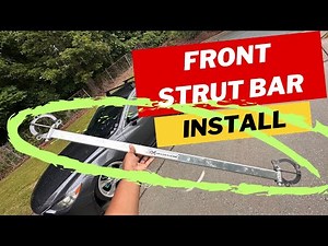 Front Strut Bar Install | Tower Brace | Megan Racing | Bagged Mazda 6