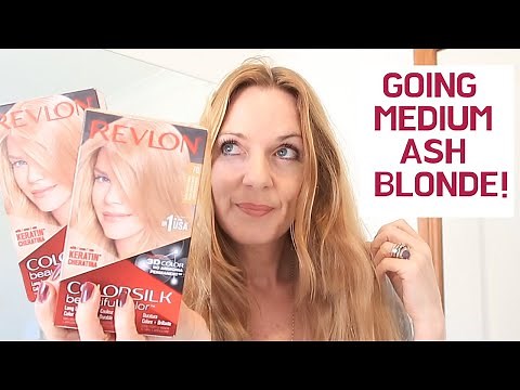 REVLON COLORSILK Medium Ash Blonde 70. Home Hair Colour Dye! DIY! DEMO RESULTS