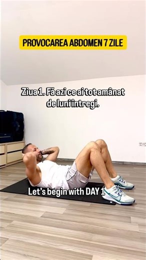 ABS Ziua 1 – Exerciții eficiente pentru corp după 35+ | Fără echipament