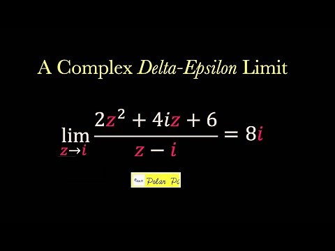 A Complex function delta-epsilon limit proof