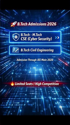 NFSU Admission 2026-27 Open! B.Tech Civil & Cybersecurity via JEE Main | Apply Now #nfsu