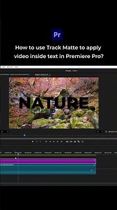 Track Matte key in premiere pro #premierepro #adobe #shortsviral #viral #subscribe #like #share