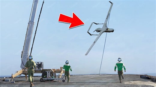 The unique $1 million US Navy drone designed to land by crashing
